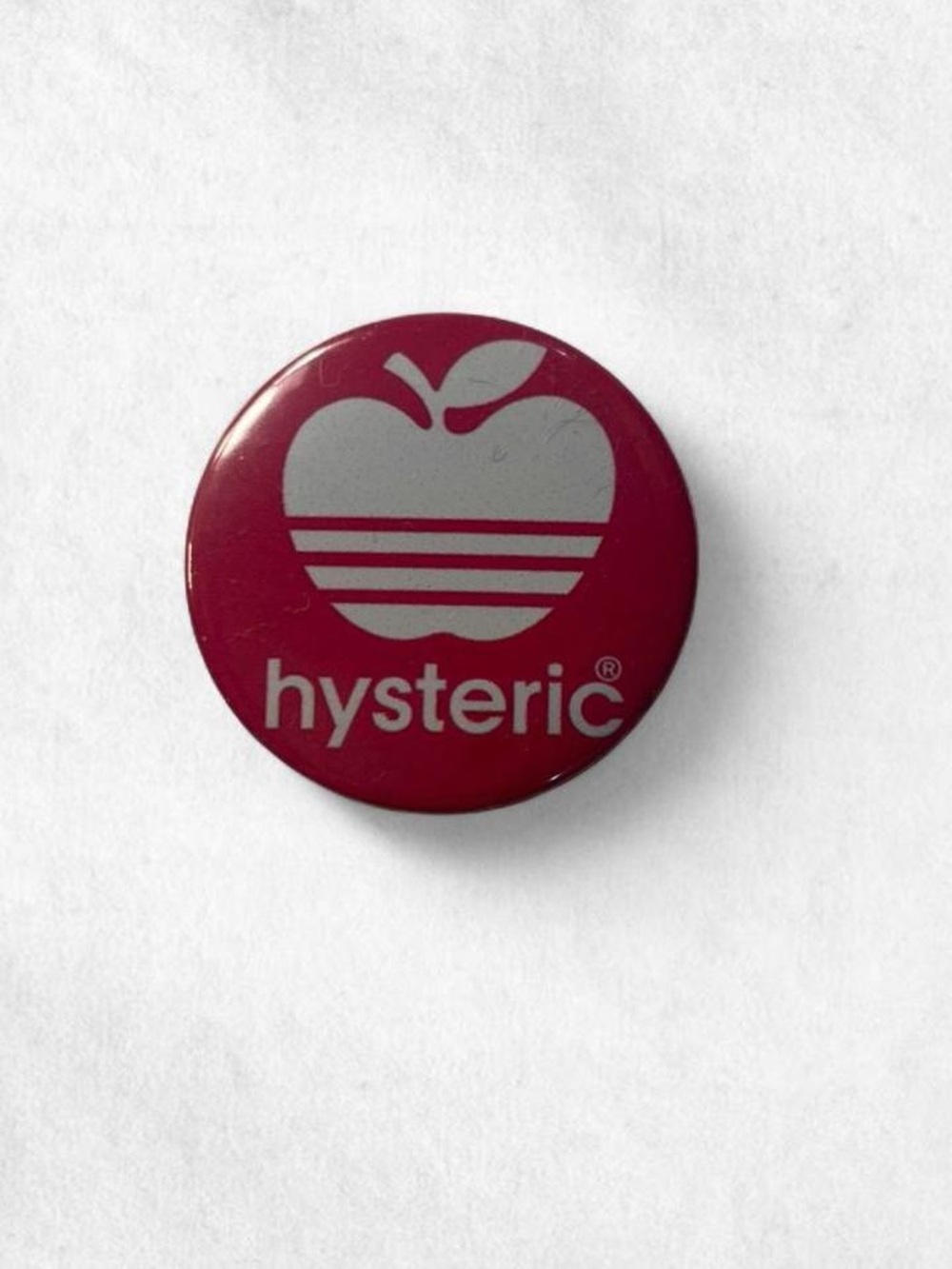Hysteric Glamour pink apple  button pin 📌 🍎